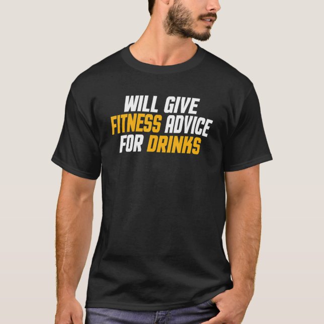 Workout Gym Trainer Ge Fitness Advice for Dri T Shirt (Framsida)