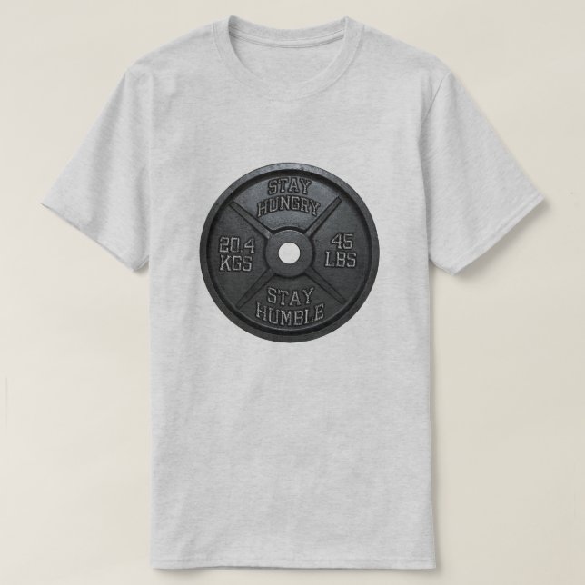 Workout - håll dig Hungrig, håll dig ödmjuk - Bloc T-shirt (Design framsida)