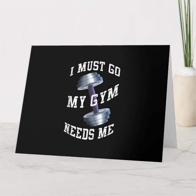 Workout Health and Ness - min gym behöver mig Kort (Framsida)