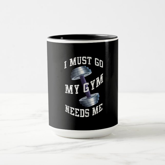 Workout Health and Ness - min gym behöver mig Mugg (Center)