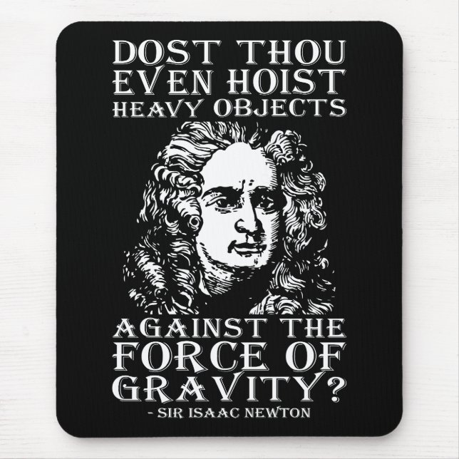 Workout Humor - Dost Thou even Hoist? Isaac Newton Musmatta (Framsidan)