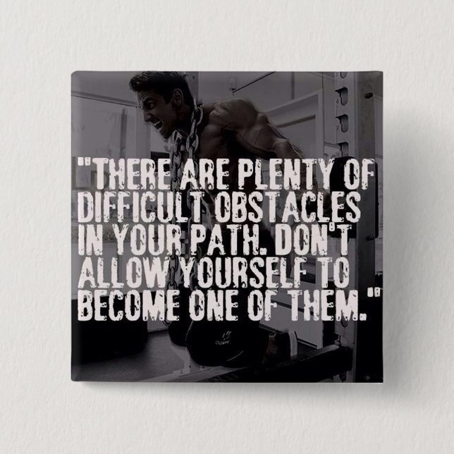 Workout Inspirational Ord - Hinder Knapp (Framsida)