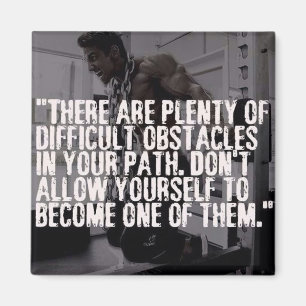 Workout Inspirational Ord - Hinder Magnet