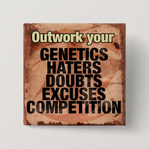 Workout inspirational Ord - Outwork - Motivation Knapp
