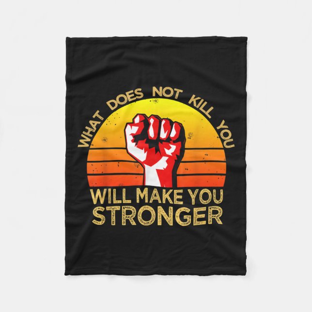 Workout Insration Motivational Saying Men Women  Fleecefilt (Framsidan)