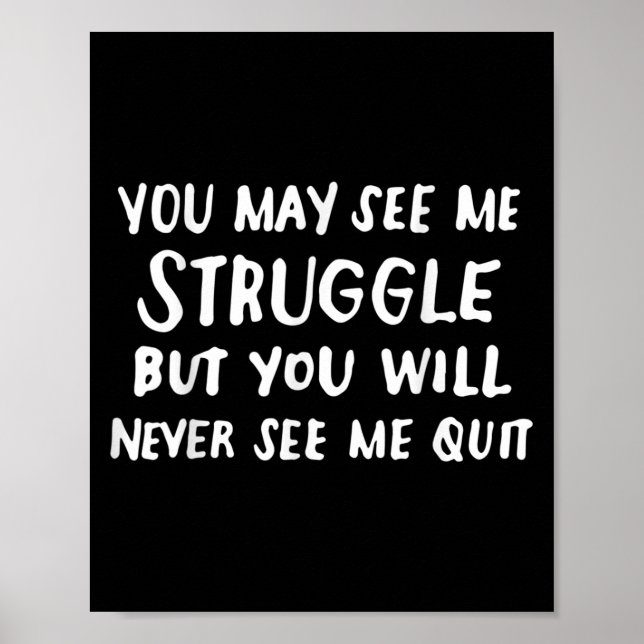 Workout Insration Motivational Saying Men Women  Poster (Framsidan)