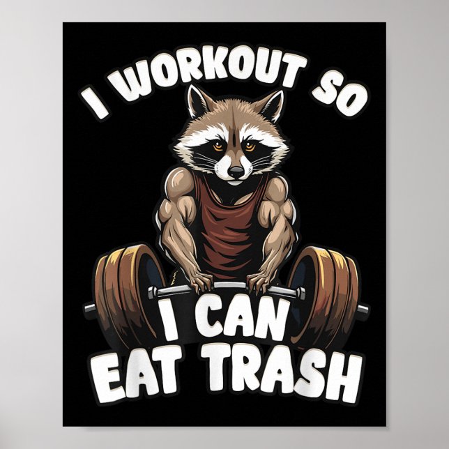 Workout Kära Abs Funny Gym Exercise Fitness Quote Poster (Framsidan)