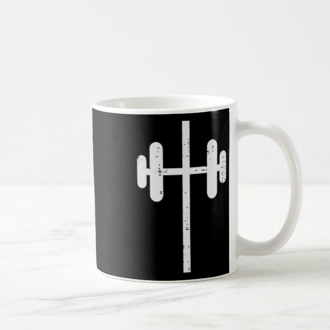 Workout Kor Barbel Pocket Christian Exercise Gym Kaffemugg (Höger)