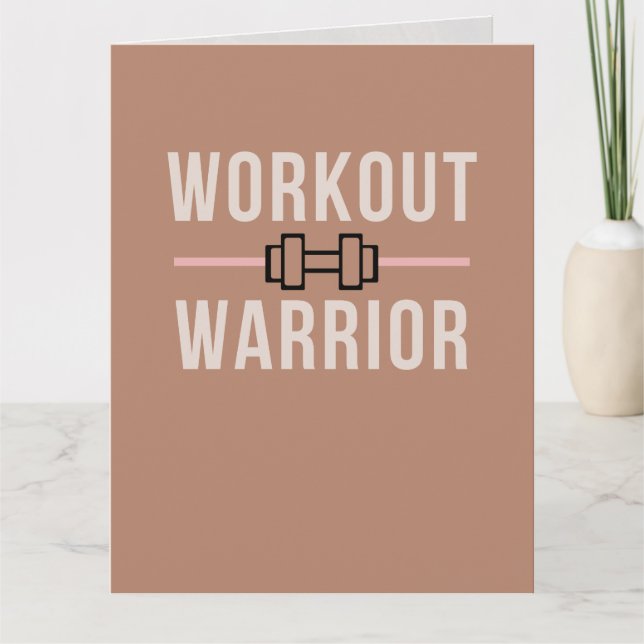 Workout Log + 30 dagars utmaning och spårare Kort (Framsida)