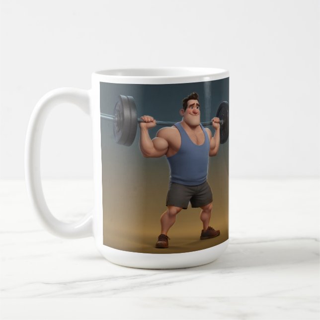 Workout Man Kaffemugg (Vänster)