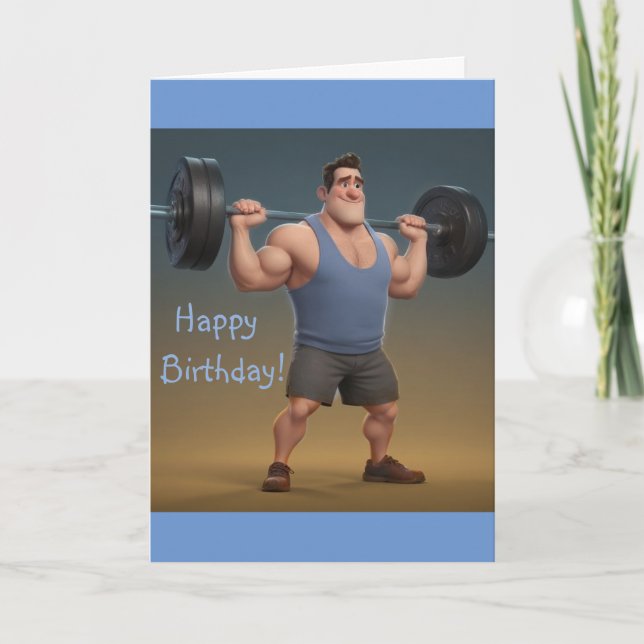 Workout Man Kort (Framsida)