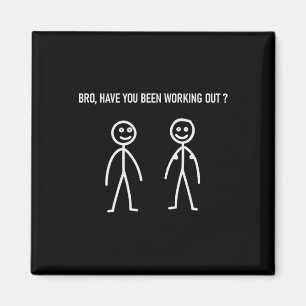 Workout Meme Hiss Funny Gym och Bodybuilding Sayin Magnet