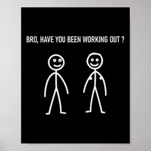 Workout Meme Hiss Funny Gym och Bodybuilding Sayin Poster