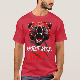Workout Mode = BeastFunny Sport Training 1429 T Shirt