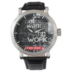Workout Motivation - Arbeta hårt Armbandsur