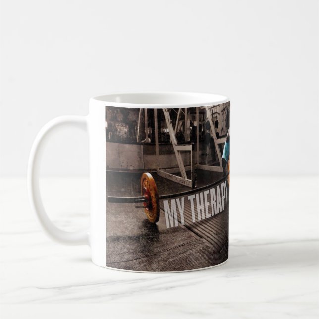 Workout Motivation - Min terapi Kaffemugg (Vänster)
