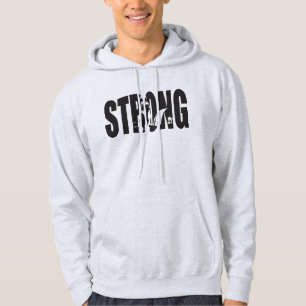 Workout Motivation - STRONG Tröja Med Luva