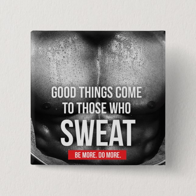 Workout Motivation - Sweat Knapp (Framsida)