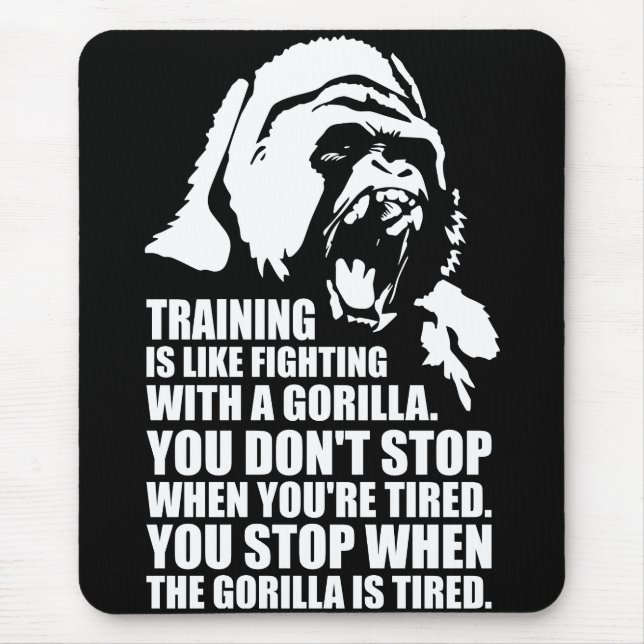 Workout Motivation - Utbildning - Kamp mot Gorilla Musmatta (Framsidan)