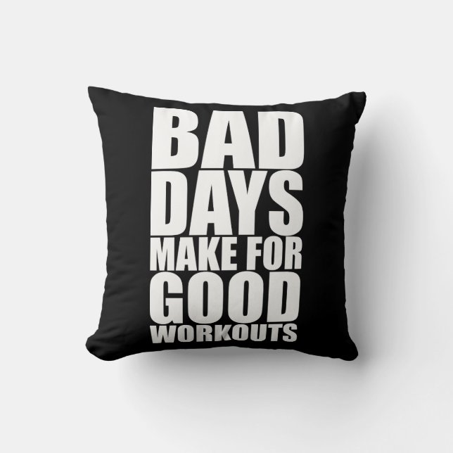 Workout Motivering - felaktiga dagar gör att Bran  Kudde (Framsida)