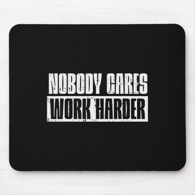 Workout no Cares Work Harder Gym Motivation (I) Musmatta (Framsidan)