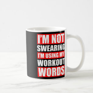 Workout Ord Weight Sports Gym Funny Bodybuilding Kaffemugg