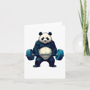 Workout Panda Deadlifter Funny Gym Tee Liwing mot Kort