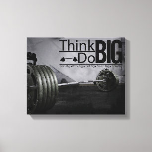 Workout Poster för inspiration Motivation-offerter Canvastryck