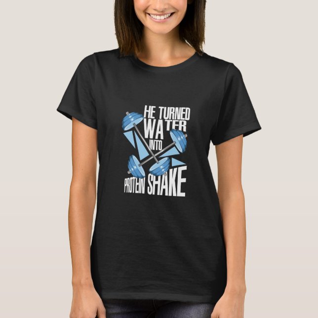 Workout - Protein Shake T Shirt (Framsida)