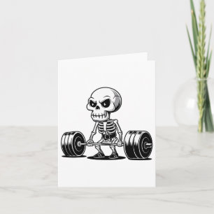 Workout Skeleton Deadlifter Funny Gym Lifts Moti Kort