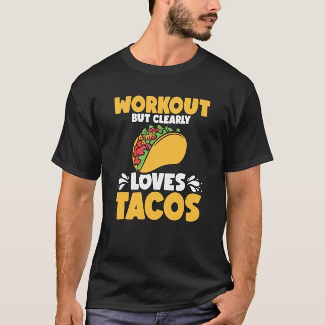 Workout Tacos Cinco De Mayo Fitness T Shirt (Framsida)