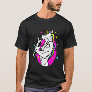 Workout Unicorn Fitness Muscular Bodybuilding der  T Shirt