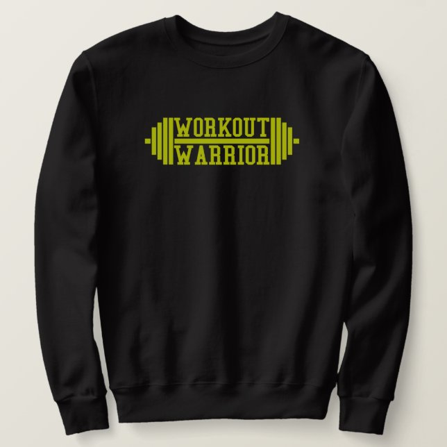 Workout Warrior T-Shirt Lång Ärmad Tröja (Design framsida)
