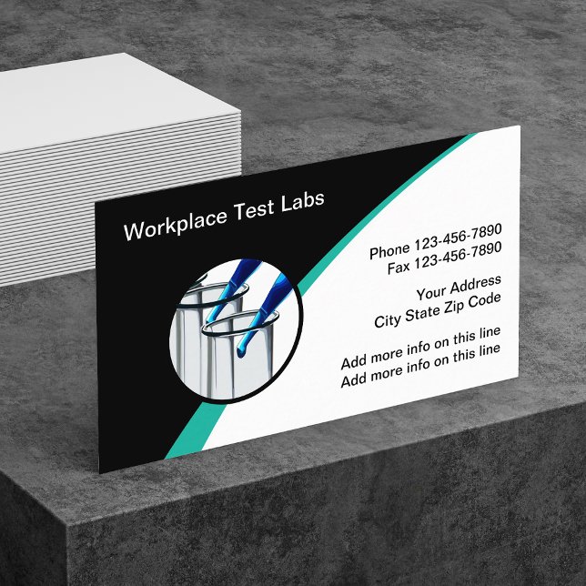 Workplace Drug Testing Lab-Affärskort Visitkort (Skapare uppladdad)