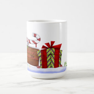 Workshop-julen Whimsey CUSTOM NAME Kaffemugg