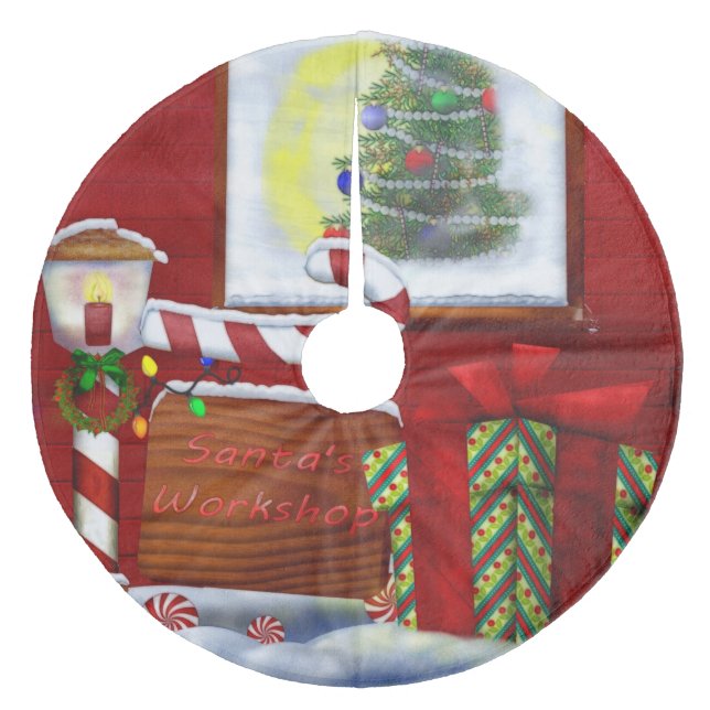 Workshop-julen Whimsey Julgransmatta Fleece (Framsidan)