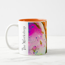 Workshop om flytande akryl Colorful Paint Mugg