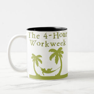 Workweekmuggen för 4-Timme Två-Tonad Mugg