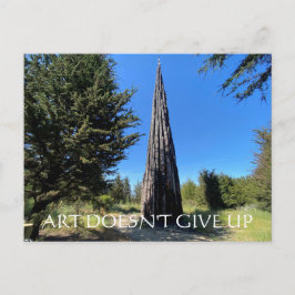 World2Celebrate: ART DOESN'T GE UP Vykort