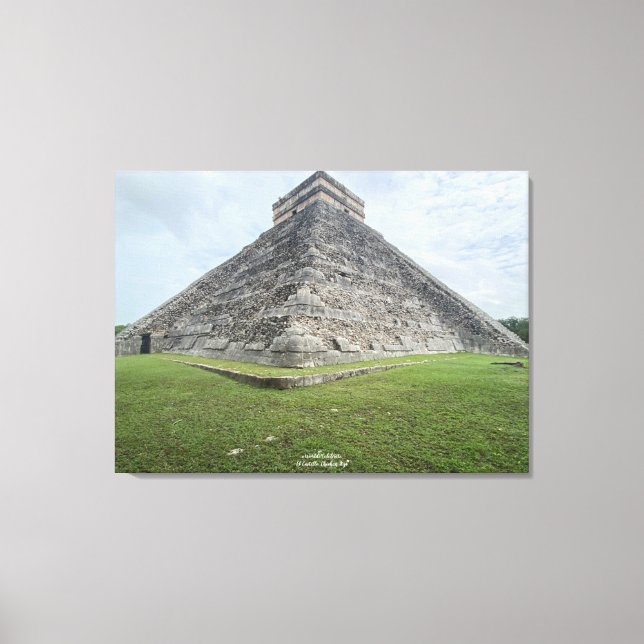 World2Celebrate: El Castillo, Chichén Itzá Canvastryck (Framsida)