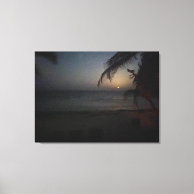 World2Celebrate: GOODNIGHT TULUM MÅNE Canvastryck (Framsida)