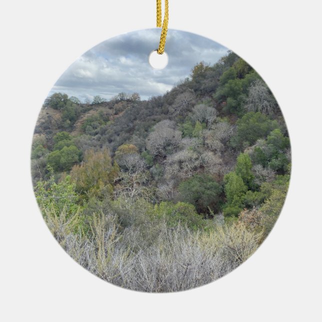 World2Celebrate: Halloween Ghost Träd Julgransprydnad Keramik (Framsidan)