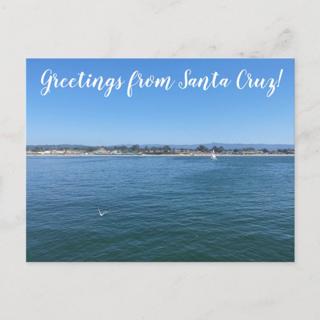 World2Celebrate: Hälsning från Santa Cruz! Vykort (Framsida)