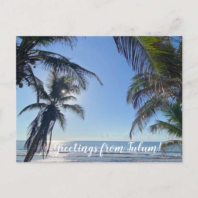 World2Celebrate: Hälsning från Tulum! Vykort (Framsida)