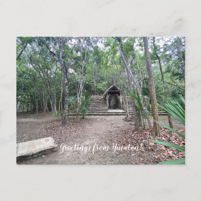 World2Celebrate: Hälsning från Yucatán! Vykort (Framsida)