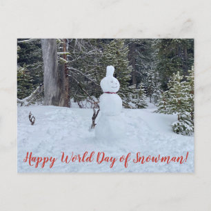 World2Celebrate: Lycklig-världsdagen i Snögubbe! Vykort