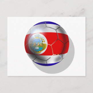 World 2014 Costa Rica-fotbollslaget boll Vykort
