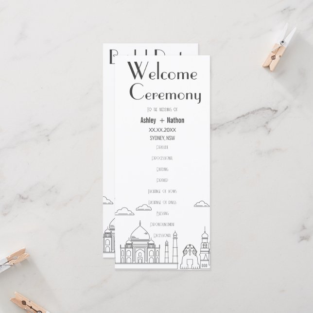 World Adventure Seven Wonder Typology Wedding (Fram/Back In Situ)