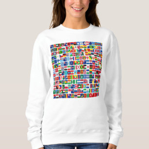 World All Land Nation Flaggor T Shirt