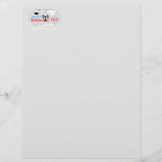 World Amateur Radio Active Brevhuvud (Framsida)